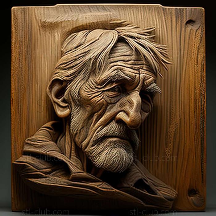 3D модель Питер Фиоре, американский художник (STL)